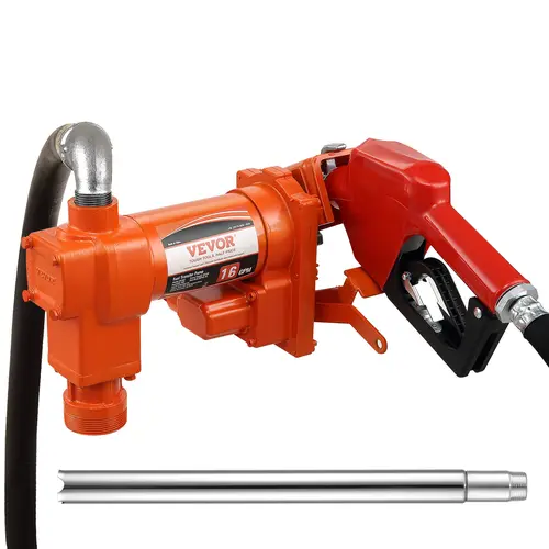 【toolupgrade】VEVOR Fuel Transfer Pump 12V DC 16 GPM 1/4 HPGasoline Extractor Pump with Automatic NozzleDischarge Hose & Suction Pipe for GasolineDieselKeroseneEthanol & Methanol Blendsand Biodiesel, Vehicle Accessories, Heavy Duty, Multi-Gas Pump Pump, Ca