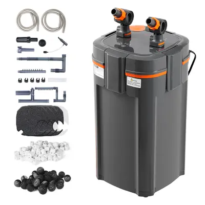 VEVOR Aquarium Filter 660GPH,  5-Stage Canister Filter 235 Gallon, Ultra-Quiet Internal Aquarium Filter with UV Protection, Submersible Power Filter with Multiple Function for Fish Tanks, 25W