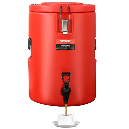 VEVOR Stainless Steel Insulated Beverage Dispenser,  4.5 Gallon 17.2 Liter, Thermal Hot and Cold Drink Server Dispenser with Spigot Handle, Food-grade for Hot Tea Coffee Water Restaurant Drink Shop,home essentials
