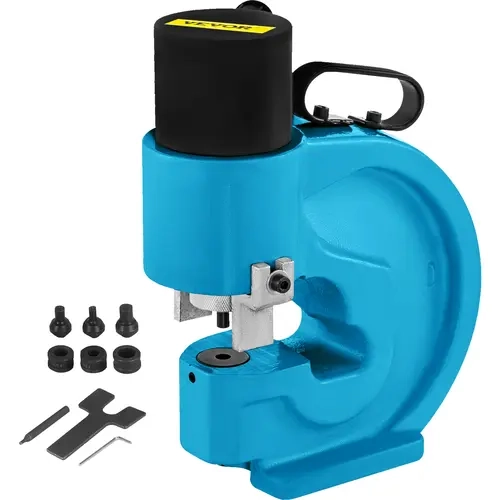 【toolupgrade】VEVOR CH-70 Heavy Duty 35T Power Alloy Steel Hydraulic Hole Punching Tool, Compact Construction Hand Tool with Dust-Cap Protected Rubber Grip for 10mm,12.7mm,20.5mm Metal Plates,Copper Bars,Stainless Steel