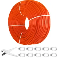 VEVOR Pex-B Tubing - 1/2in x 1000ft, Oxygen Barrier (O2 EVOH), Red, Crimp-Cinch-Press Ready, O2 Resistance, 80 psi at 200°F, -40℃ to 95℃, Diverse Use Scenario for Radiant Floor Heat (Tools & Hardware, Pumps & Plumbing, Pipes & Fittings)