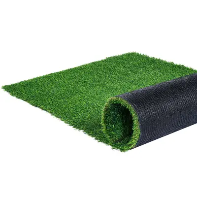 【Summerfinds】VEVOR Artificial Grass Floor Mat3x5 ft Green Garden Turf (1.38" Thick)Outdoor Patio Lawn Decoration with Drainage HolesEasy-to-Clean Indoor Entryway Scraper Dog MatFloor Mats, Yard Decor