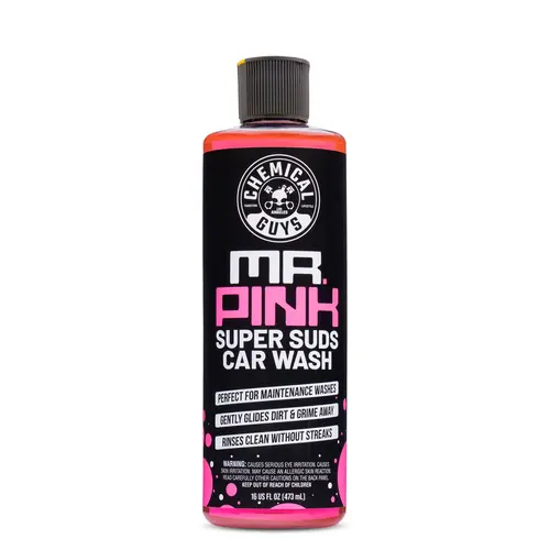 Chemical Guys Mr. Pink Car Wash Soap - High-Foaming, pH-Balanced Formula with Polymers, Surfactants, Paint-Safe Dirt Removal, Scratch-Minimizing, Ideal for Weekly Washes, Car Cleaning Agent, Car Detailing Products