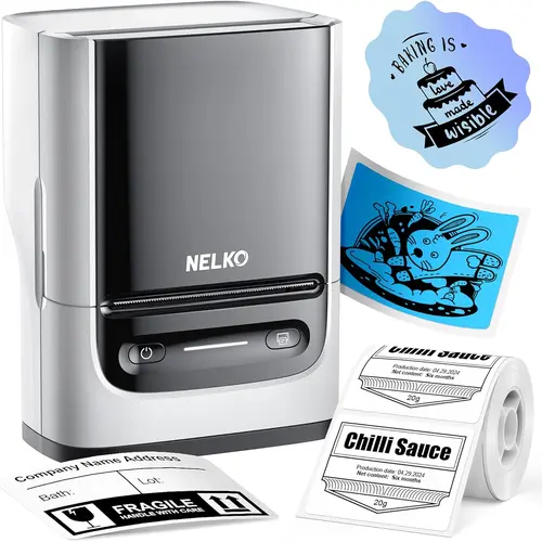 PM220 Label Printer with tape,Portable Thermal Printer,Bluethooth Label Printer,for Address, Logo, Clothing, Mailing, Sticker Printer for Phones & PC Fathersdaygift, summerwins,back to school,back to school haul