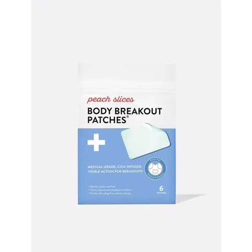 Peach Slices Body Breakout Patches - Acne Treatment for Skin Repair, Hydrating Formula, 6 Patches
