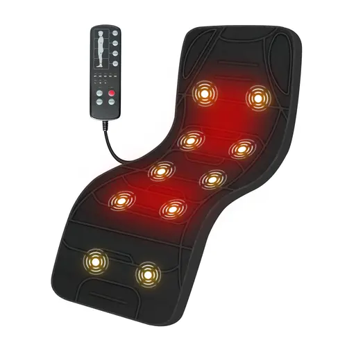 COMFIER Full Body Massage Mat Pad with Heat, Chair Pad with 10 Vibration Motors & 2 Heating Pad with Auto Shut Off, Heated Massage Mattress Pad for Back,back to school,back to school haul