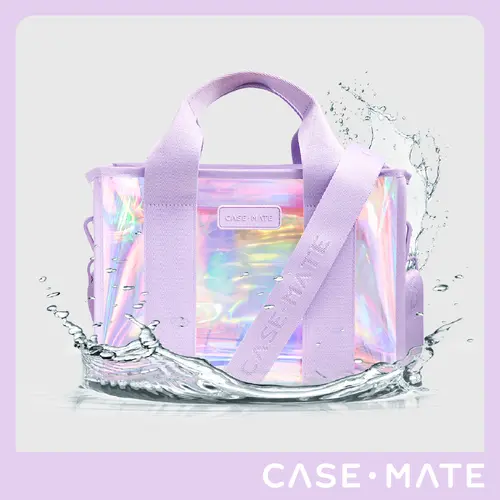 Case-Mate Women's Mini Jelly Tote, Compact Tote for Beach Days, Zip Top for Quick Access
