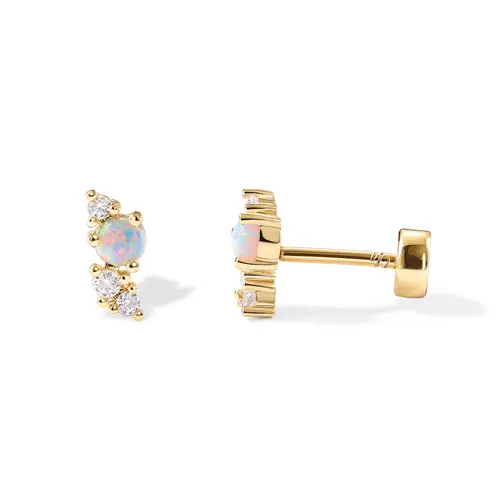 PAVOI 14K Gold Plated Sterling Silver Posts Emoji Screwback Earrings for Women - Dainty Helix Cartilage Piercing Jewelry - Palm Tree Bow Flower Star Martini Wishbone Smiley Mushroom Leaf Western Cowgirl Boots Cactus Horseshoe Moon Flatback Stud Earrings