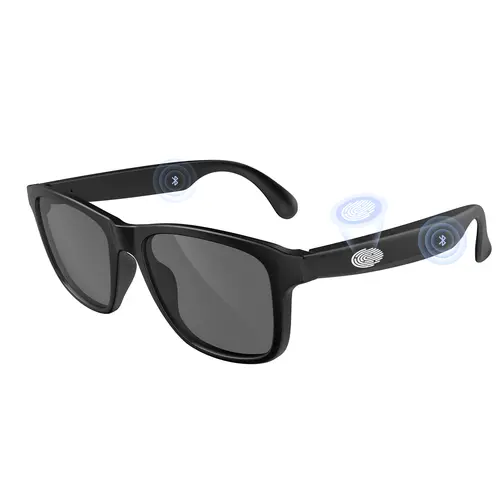 Smart Glasses Listenable Songs,Wireless Headphone Smart Glasses for Mobile Phone,Back to School Cool Gifts,Glasses For Men and Woman,100H Standby Time Long Battery, Athletic/Outdoor UV Protection and Voice Control