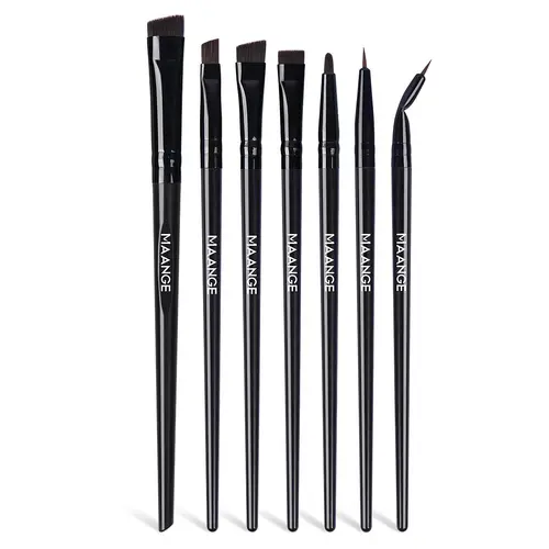 MAANGE Professional Eye Makeup Brush Set, Eye Brush Kit, 7 Counts Brush, Brush Included, Eyebrow Brushes, Eyebrow Angled Brush for Eyebrow, Eyelash, Eyeliner, Concealer, Eyeshadow, Makeup Tools for Women & Girls