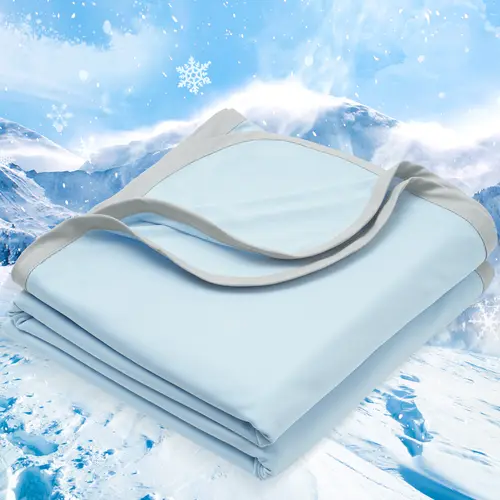 【Soho Chic】PHF Double Cooling Blanket for Hot Sleepers, Arc-Chill Q-Max>0.5 with Double Cooling, Soho Chic Lightweight Summer Blanket Absorbs Heat to Keep Cool All Night for Night Sweats