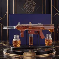 Kollea Whiskey Decanter Set with Luxury Gift Box-Limited Edition,Man Cave Bar Accessories,Detachable Decanter&Bullet Shot Bottles,Military Home Bar Dispenser,Gifts for Him,Husband,Dad,Anniversary&Birthday,Empty Decanter,Made Of Glass,sohochic sohochic