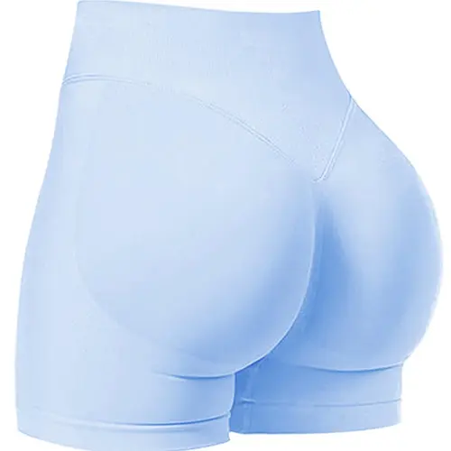 Seamless Shorts for Women, 1-5 Pack Invisable Scrunch Butt Lifting Gym Seamless Booty Biker Shorts, Breathable Comfortable High Stretch Skinny Shorts, Gym Shorts, Ladies Sportswear for Indoor Outdoor Wear