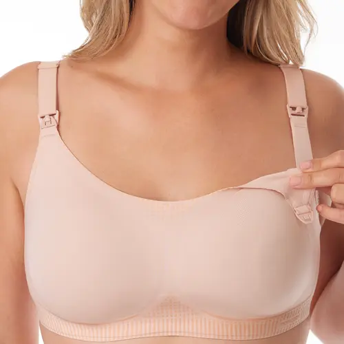 【Summervibes 】Momcozy Nursing Bras for Breastfeeding, Pumping Bra，FB029 Seamless Ultra Comfort Maternity Bra with Performax Technology U Neck Pregnancy Bra maternity  undies