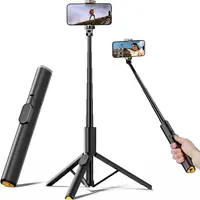 【SummerWins] Weilisi 60" Phone Tripod, Tripod for iPhone & Portable Selfie Stick Tripod with Remote, Phone Tripod Stand for Video Recording, Travel Tripod for Cell Phone Tripod Compatible with iPhone 15/14/13/Android