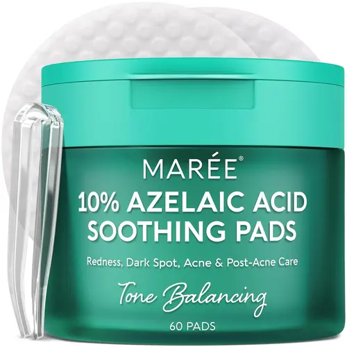 MARÉE Exfoliating Toner Pads – Facial Exfoliating & Cleansing Pads – Glycolic Acid – 50 Pads campingessentials
