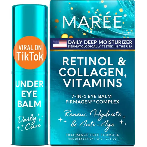 MARÉE Under Eye Balm Stick – Brightening Eye Moisturizer – Retinol & Ceramide Complex – 0.35 oz