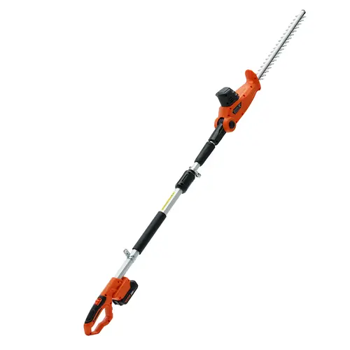【summerfinds】VEVOR 20V Cordless Hedge & Grass Trimmer, 18 in Double-edged Steel Blade, 74"-94" Telescoping Handle, 20V Battery & Fast Charger Kit, Garden Tool for High Branches, Father's Day Gift for Him