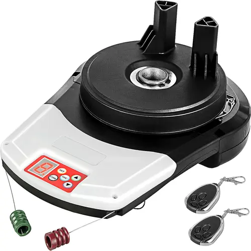 【BackToSchool】VEVOR 24V Electric Garage Roller Door Opener Kit, 800N Lift Force, 16.4ft Remote Control Range, 110V Power, Manual Override, LED Courtesy Light, 2 Remotes, for Garage Store