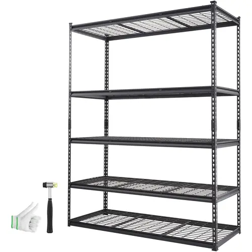 【summerfinds】VEVOR Wire Shelving Unit, garage shelving unit heavy duty, 5-Tier 2000 lbs Capacity 36×16×72 Inch NSF Adjustable Metal Storage Rack for Kitchen, Pantry, Basement, Warehouse - Black, Adjustable Metal Racks, Durable Steel Stand, Garage Organ