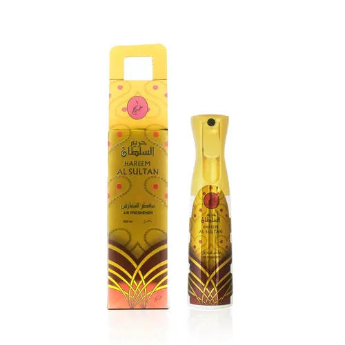Khadlaj | Hareem Al Sultan | Gold | Unisex Fragrance | 320 ML | Air Freshener | Warm - Amber & Musk