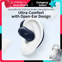 soundcore V20i by Anker Open-Ear Headphones, Adjustable Ear Hooks, Ultra-Comfort, Snug Fit, Powerful Sound, Clear Calls, IP55, 36H Playtime, Bluetooth 5.4 Wireless Earbuds, Multipoint Connection