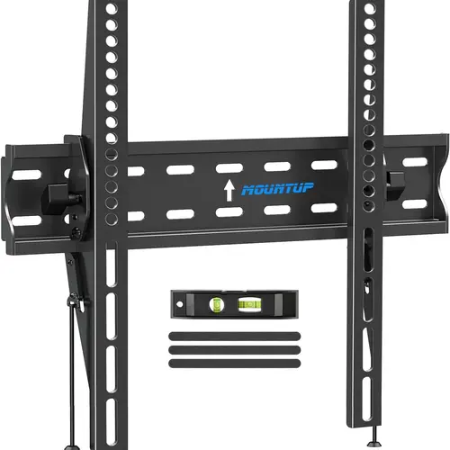 MOUNTUP 26"-60" TV Wall Mount, UL Listed Tilting Low Profile TV Mount - Fits 12" to 16" Stud, Max VESA 400x400mm up to 99 LBS, MP0007