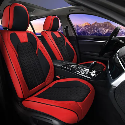 【Coverado】Full Coverage Leather Car Seat Covers Full Set Fit for Cars Trucks Sedans with Waterproof Leather in Automotive Seat Coverluxury seat covers cars accessories 【8825 5-full】 ridstar guts seat cover royal blue seat covers seat filler seat covers