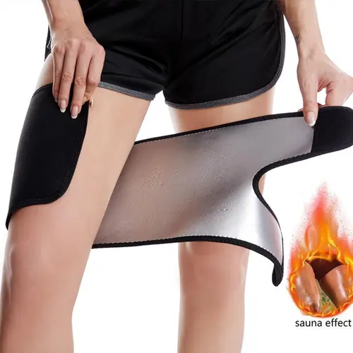 Women's Sauna Suit Thigh Trimmers Wrap, Sporty Plain Design for All Seasons, Ideal for Gym Workout and Running, Comfortable Clothes, Workout Accessory
