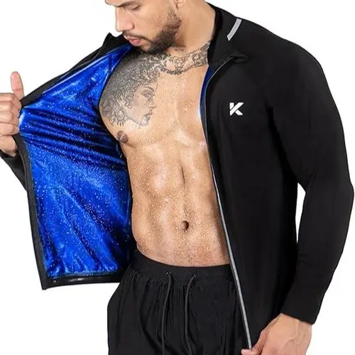 Kewlioo Pro Sauna Jacket for Men (Full/Half Zip)