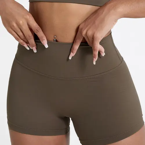 Women's Solid High Waist Sports Shorts, High Waisted Shorts, High Waists Shorts, Gym Shorts, Running Workout Shorts, High Stretch Yoga Bottoms, Activewear Shorts, Ladies Sportswear for Indoor Outdoor Wear