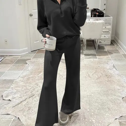 ANRABESS Women's 2 Piece Outfits Sweatsuit Oversized Sweatshirt Sweatpants Tracksuit Sweat Lounge Matching Set 2026 Fall Trendy Polyester Womenswear Long Sleeve  Airport Vacation Clothing,Sweat Track Suits