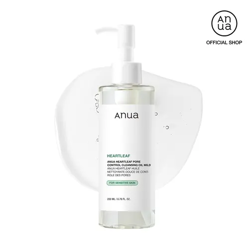 [Anua] Heartleaf Pore Control Cleansing Oil Mild 6.76 fl oz.(200ml)｜Gentle Makeup Remover, Lightweight & Fragrance Free, korean skincare