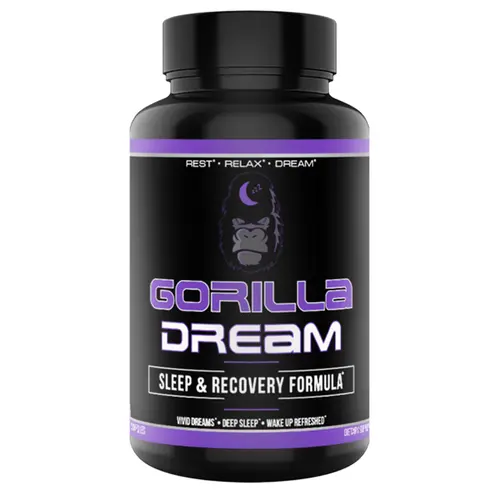 Gorilla Mind Gorilla Dream Dietary Supplement Capsules - Deep Sleep, Lucid Dreams Support Nutrition Supplement for Health - 120 Capsules (30 Servings)