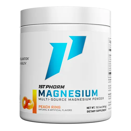 1st Phorm Magnesium Supplement Powder, Bone & Cardiovascular Health Support + Relaxation, 90 servings
