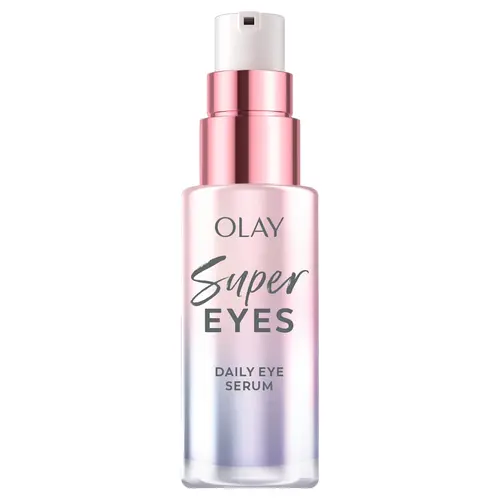 Olay Super Eyes Daily Serum, Smooth Under Eye Cream with Caffeine & Peptides for Brightening Hydration
