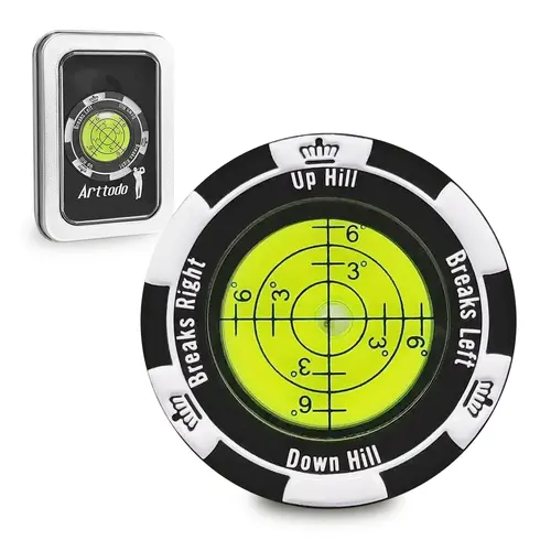 Golf Ball Marker, SlopeMaster ProGreen Reader with High Precision Green Reading Aid Golf Accessories
