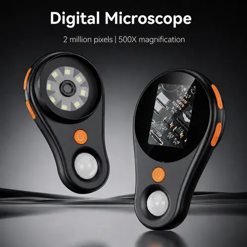 ASPOVEN 2026 Upgraded Portable Handheld Magnifying Glass,2.0 Inch Glass with Magnification, 200W Pixel, Built-in 8 LEDs, Compatible with Windows & Mac OS Office Gadgets Gift for men, summerwins Adjustable Release Dispenser Office Supplies