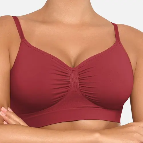 FeelinGirl #live1 Women's Wireless Bra Comfort up to 44DD No Padding No Underwire Unlined Cami Bra Seamless Sports Bra for Everyday Wear Breathable and Stretchy Springtok Sports Bra Set