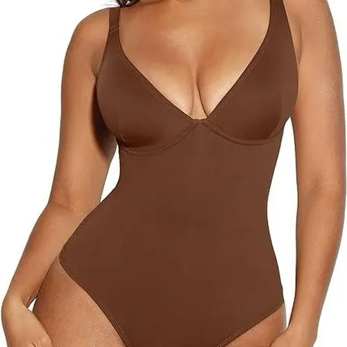 FeelinGirl Womenswear Bodysuit Nylon Comfort Jumpsuit Thong Basic Fabric dealsforyoudays