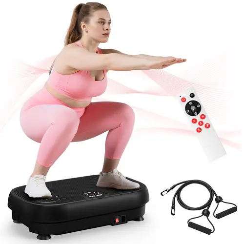 Relife Sports Vibration Plate - Magnetic Foot Massage, LCD Display, Remote Control Exercise Machine for Women, 440LbS Capacity Home Gym Workout Equipment, SummerVibes TikTokShopBackToSchool Multifunctional Station