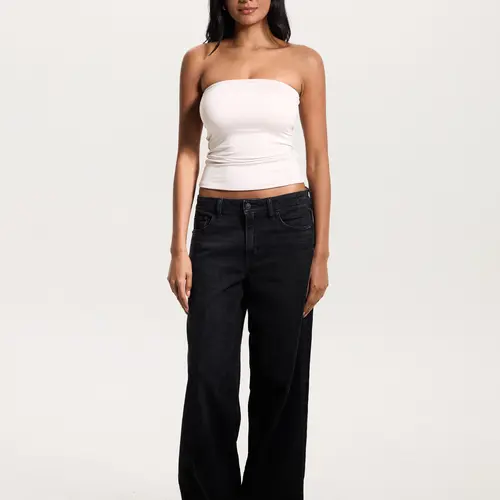 Women's Solid Tube Top Brami (Full Length) in Soft Cotton Fabric