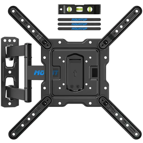 MOUNTUP Full Motion HDTV Wall Bracket TV Mount (YMU0018) for 26"-60" TVs, Extend Arm, Swivel-Tilt, Full Motion Adjust, Max 77 lbs, Max VESA 400x400mm, Tvmount