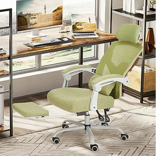 Furnest Adjustable Ergonomic High-Back Mesh Office Chair - Rolling Swivel Desk Chair with Wheels, Comfy Arms for Home and Work, Adjustable Office Chair
