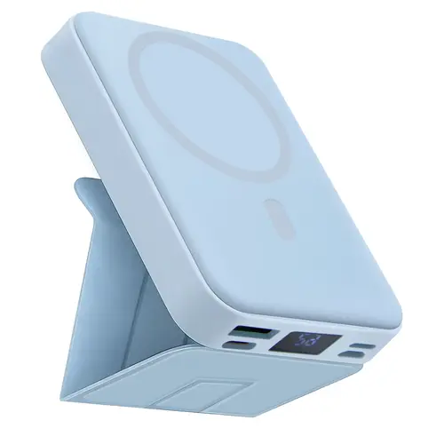 Magnetic Power Bank, 10000mAh with 22.5W PD Fast Charging.3 Charging interfaces 4 Output Modes.Features a Foldable Stand, USB-C Cable, LED Display, for iPhone 17/16/15/14/13/12 Series Portable Wireless