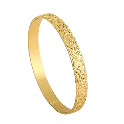 modmints Gold Plated Hawaiian Heirloom Style Bracelet, Bracelets for Women, Gold Plated Bracelet