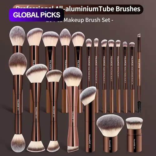MAANGE Professional Makeup Brush Set, 20pcs/Set Cosmetic Brushes with Soft Bristles & Comfortable Handle, Multifunctional Tools for Women & Girls #GLOBAL PICKS