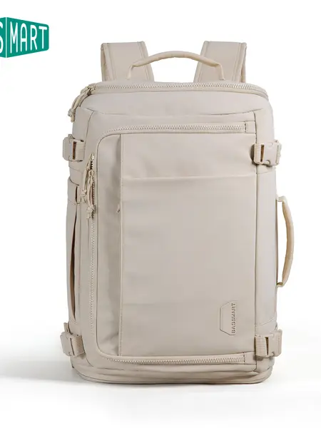 BAGSMART Blast Carry-On Travel Backpack 15.6" Laptop Waterproof Quick Access Fits 40oz Water Bottle Ideal for Airplane Travel Durable Compact Airline Approved Secure 28L-38L Volume 6 External Pockets DealsForYouDays&Spotlight Day