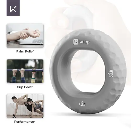 KEEP Hand Grip Strengthener, Finger Exerciser, Grip Strength Trainer, New Material,Forearm Grip Workout, Finger Stretcher, Relieve Wrist Pain
