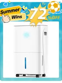 150 Pint Dehumidifier for Home & Basement, Dehumidifier, Up to 7500 Sq. Ft. Large Room Dehumidifier with Drain Hose,Energy Saving, 8L Water Tank, Quiet 43dB Operation, Smart Humidity Control, Auto Defrost, 24H Timer,LED Display,Dehumidifiers For Home